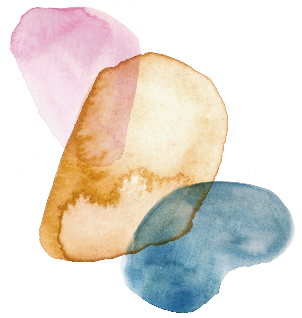 Watercolor Organic Splat Shape